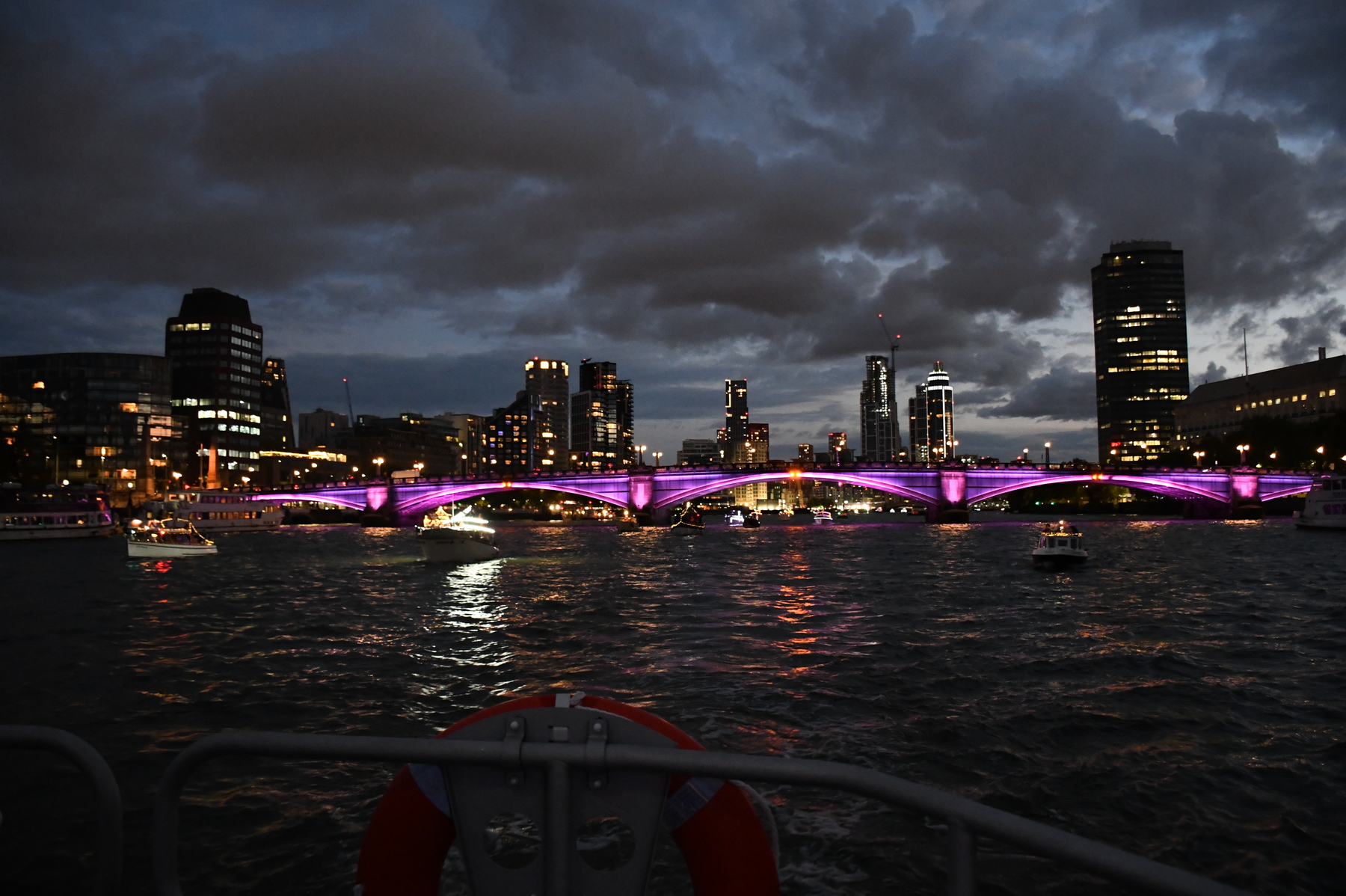 Passing Lambeth Bridge