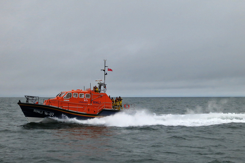 Meeting up with Cromer lifeboat on exercise, 2/2/20