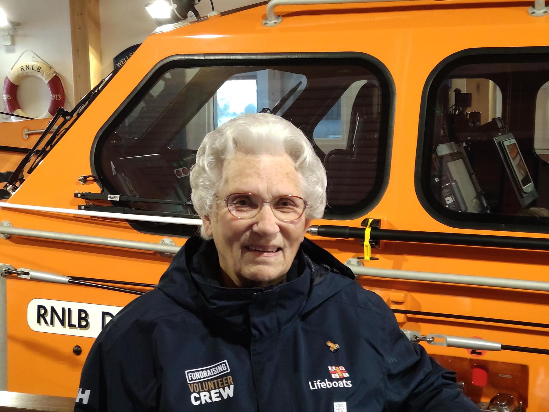 Sheila Warner awarded MBE for 65 years' serice to the RNLI