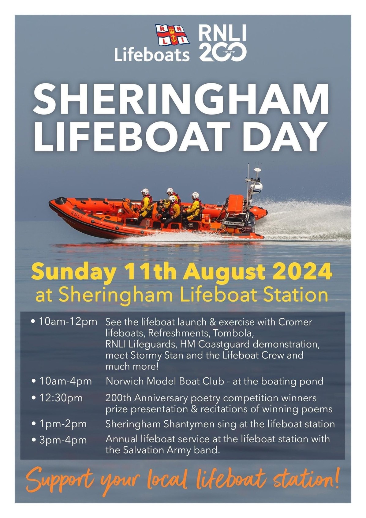 Sheringham Open Day 2024 Poster