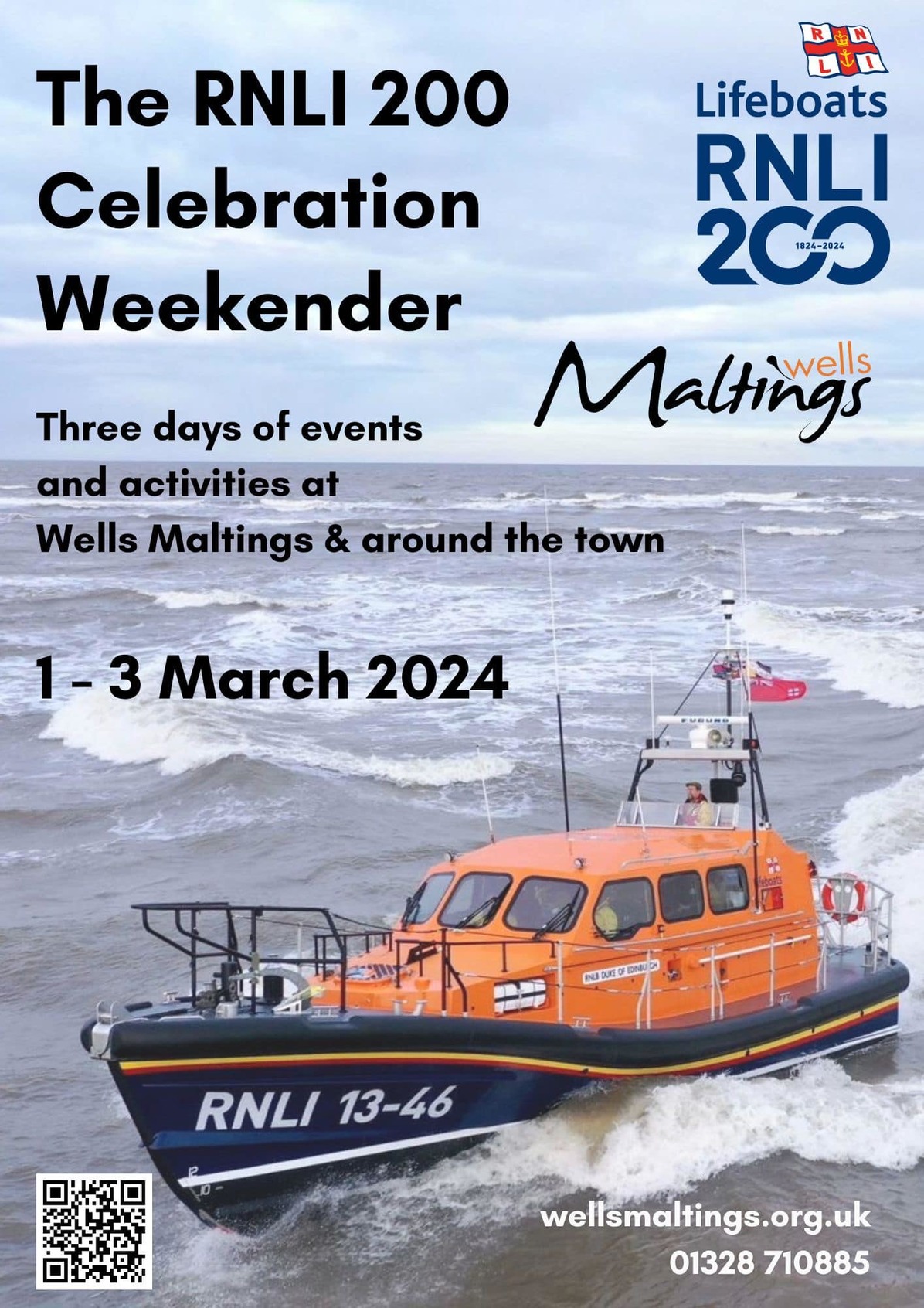 Wells RNLI 200 poster