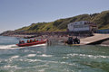 Sheringham lifeboat driving onto its trailer for a net recovery before Wells and Cromer boats depart