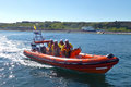 Sheringham Lifeboat B-818 'The Oddfellows' coming alongside at Sheringham's RNLI 200 Open Day